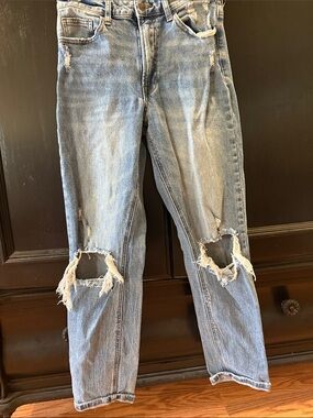 Jelly Jeans Distressed Light Blue Straight Leg Jeans